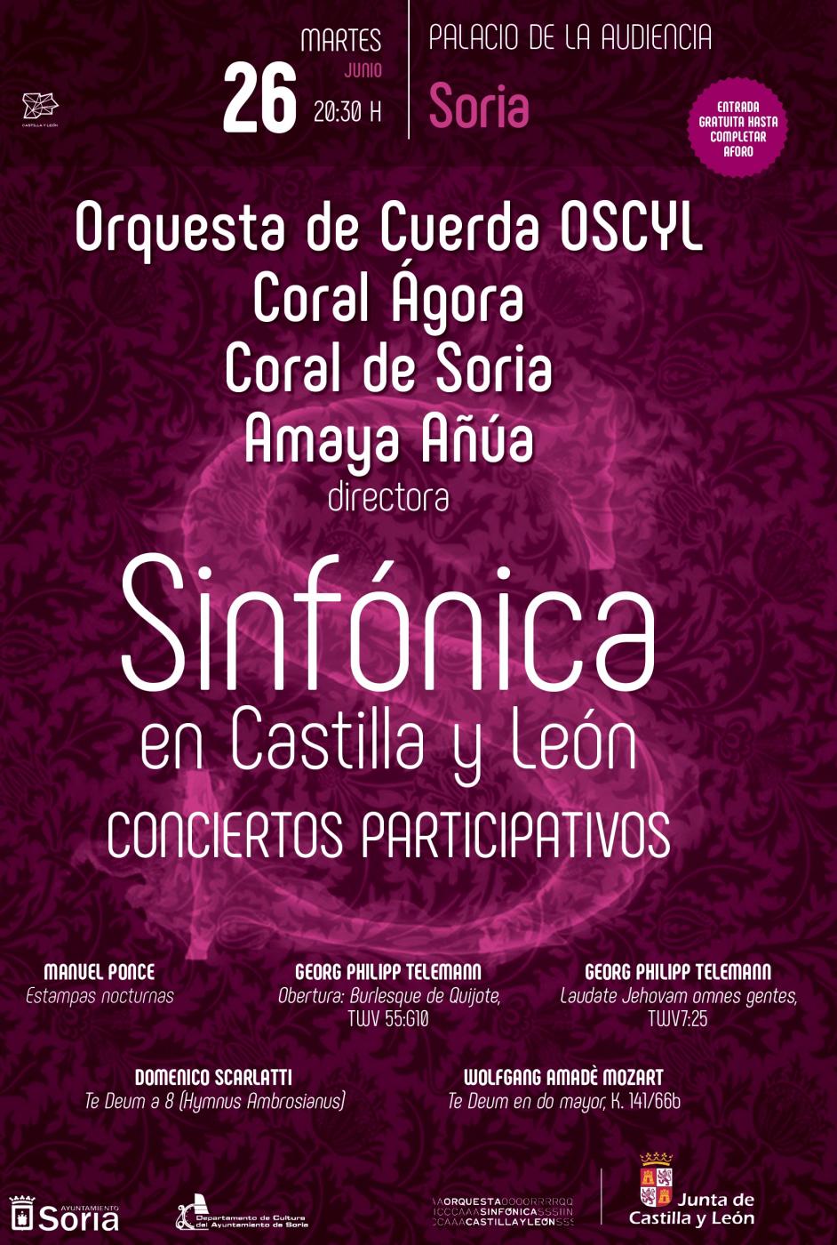 Sinfónica en Castilla y León. Conciertos Participativos.